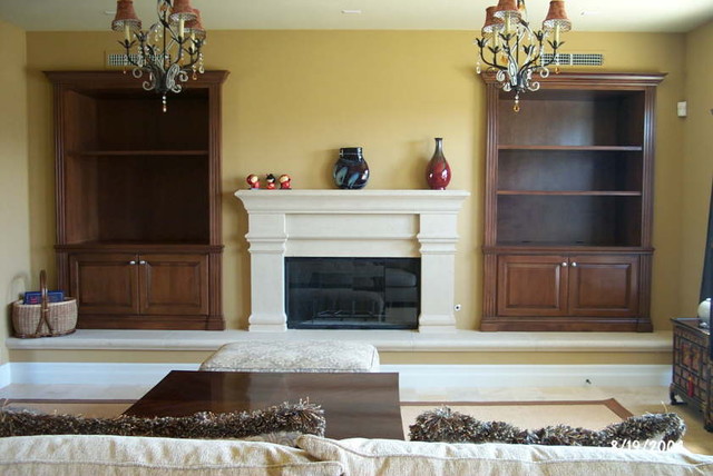 Entertainment Centers and Wall Units traditional-living-room