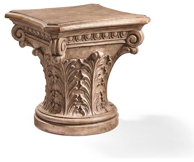 Corinthian Column Outdoor Side Table Victorian Outdoor Side Tables