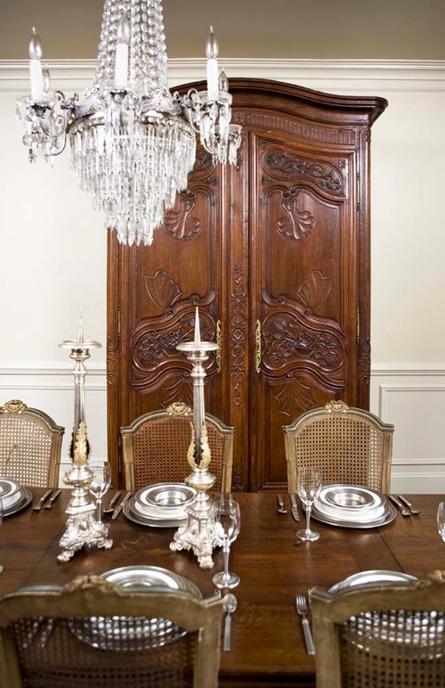 Carved French Armoire