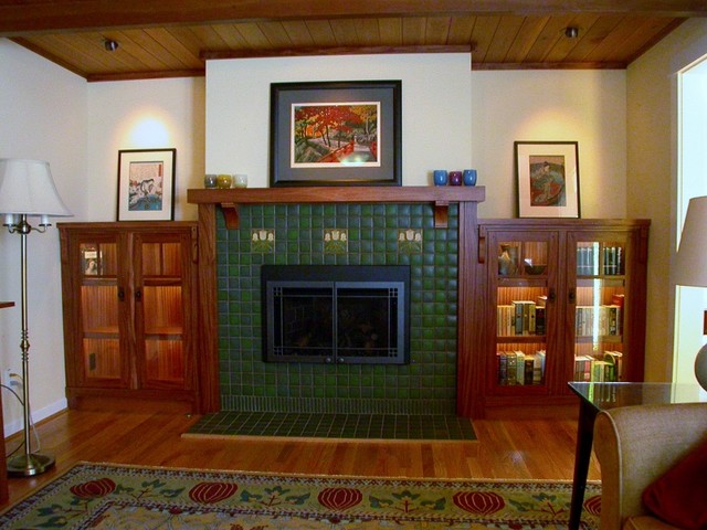 Craftsman Fireplace Mantel - Traditional - Living Room - seattle - by 