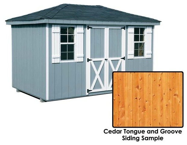 Cedar Tongue & Groove Hip Roof Sheds contemporary-sheds