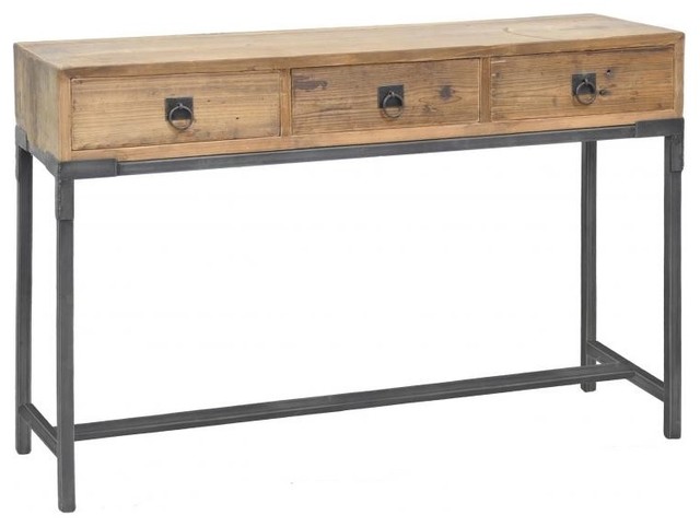 Baylor 3-Drawer Console Table - Modern - Side Tables And Accent ...