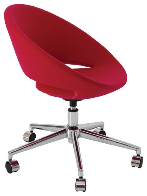 Crescent Office Chair by sohoConcept - Red Wool - contemporary ...
