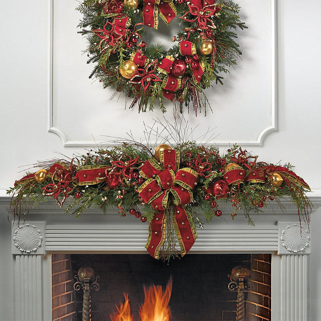 glad tidings pre decorated christmas mantel swag christmas glad tidings pre decorated christmas mantel swag christmas