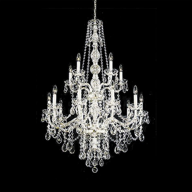 Crystal Schonbek Lillian Collection 15 Light Crystal Chandelier 