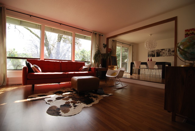 Mid-century modern living room - modern - living room - portland