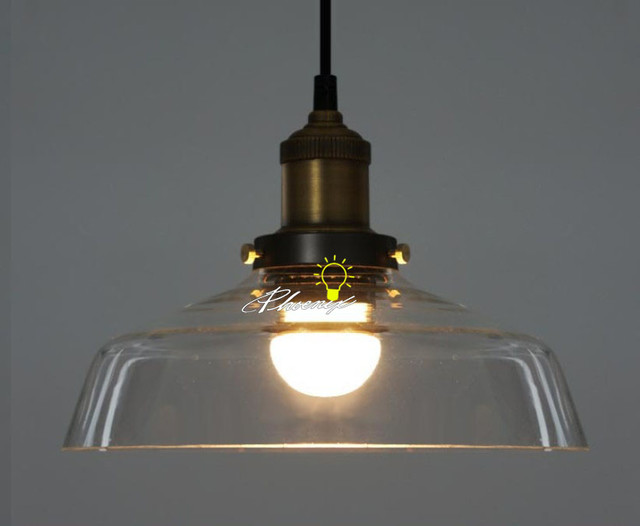 Industrial Copper And Glass Pendant Lighting Contemporary Pendant