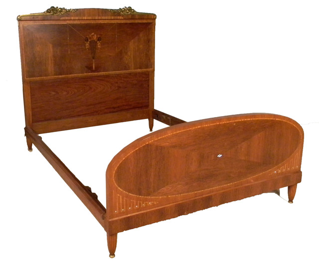 Vintage 1940's Art Deco Style Bed - traditional - beds - los ...