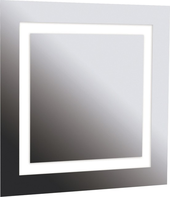  Destiny 28quot; Square 4Light Vanity Mirror contemporarybathroommirrors