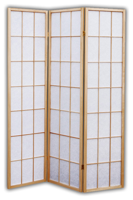 Shoji Rice Paper Folding Screen Room Divider traditional-screens-and 