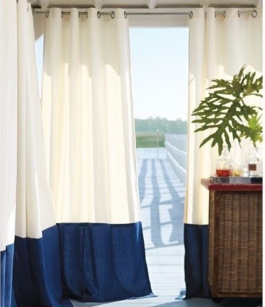 Banded Curtains