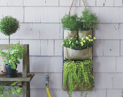 Hanging Bag Planter contemporary-outdoor-pots-and-planters