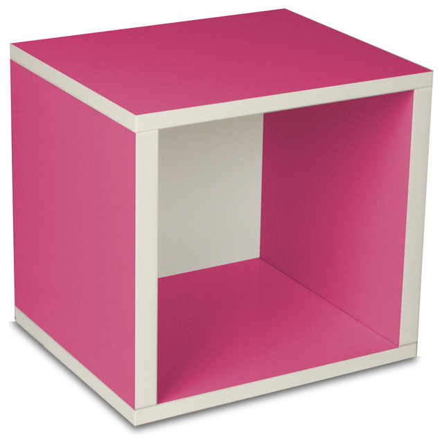 Way Basics Eco Stackable Storage Cube, Pink Modern by Way Basics