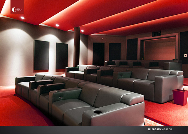 CINEAK Seats in Smartsystems designed Theater. - Contemporary - Home