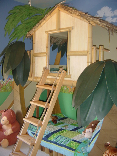 Kids Tropical Beach Theme Bedroom & Decor - tropical - kids beds ...