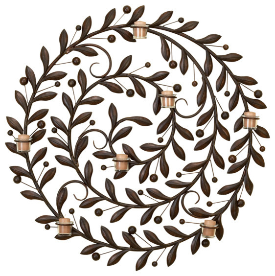 Azure Circle Metal Wall Art Decor Sculpture 34 Traditional los