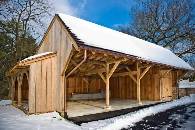 Chester County Carriage Shed - Traditional - Garage And Shed ...