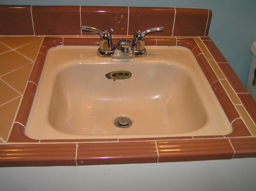 1950s kohler bathroom sink faucet assembly