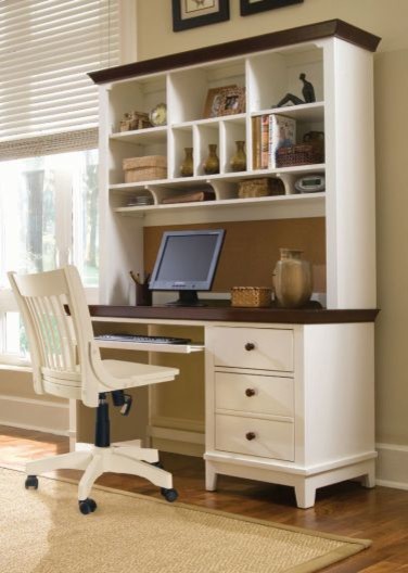 computer desk with hutch