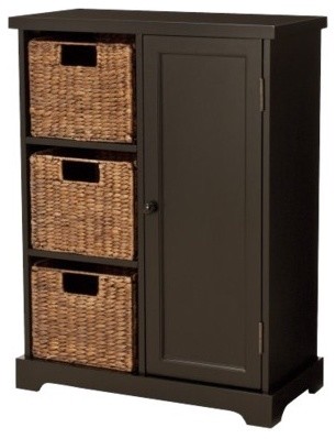 Entryway Storage Cabinet, Espresso - contemporary - bookcases ...
