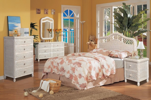 ... Bedroom Collection - White Wash Finish beach-style-bedroom-furniture