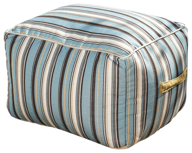 Elegant Black And White Striped Bean Bag Chair