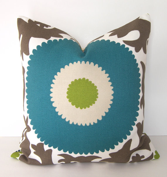 Decorative Designer Indoor / Outdoor, Suzani Pillow Cover By Loubella1 - Eclectic - Decorative ...