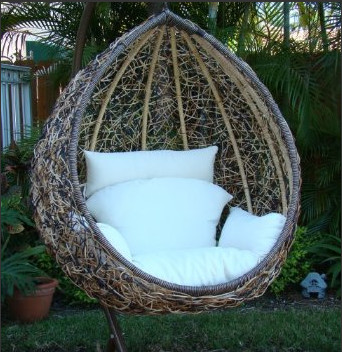 Egg Swing Chair - Contemporary - Outdoor Chairs - by Amazon