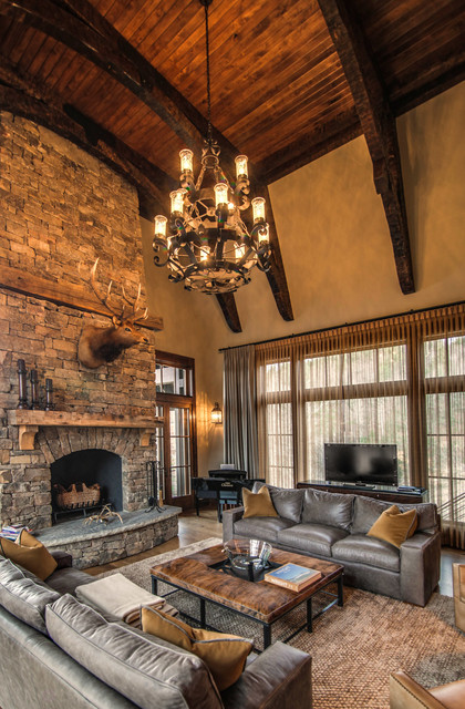 Fontana Lake Residence traditional living room