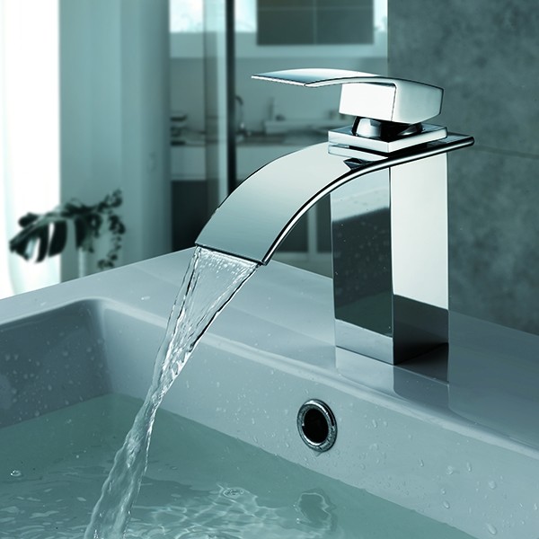 Waterfall Basin Faucet for Bathroom Silver - Modern - Bathroom Faucets ...