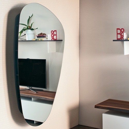 Cattelan Italia Lens Mirror Bookcase Modern Makeup Mirrors by