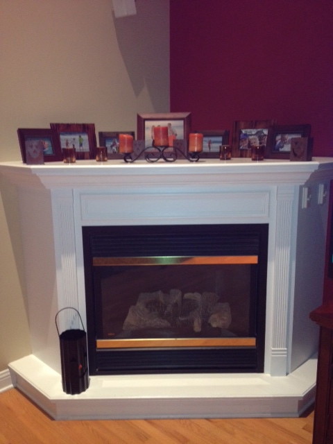 Need help decorating a large, deep corner fireplace mantel - Houzz