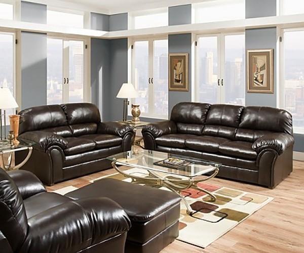 simmons bonded leather sofa black