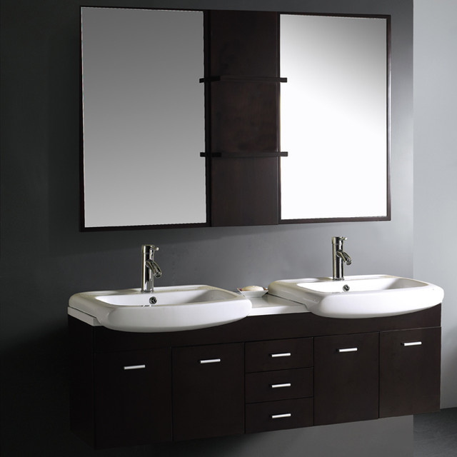  Bathroom Vanity with Mirrors and Shelves modernbathroomvanitiesand