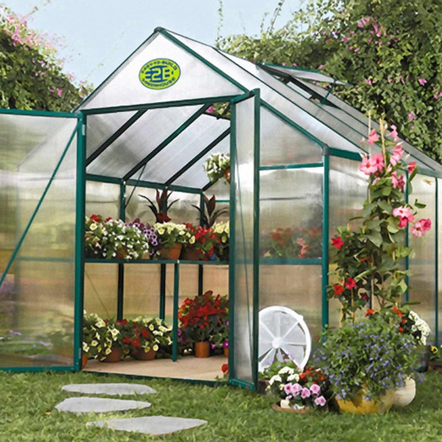 STC EasyGrow 8 x 8Foot Greenhouse Kit Modern Greenhouses by