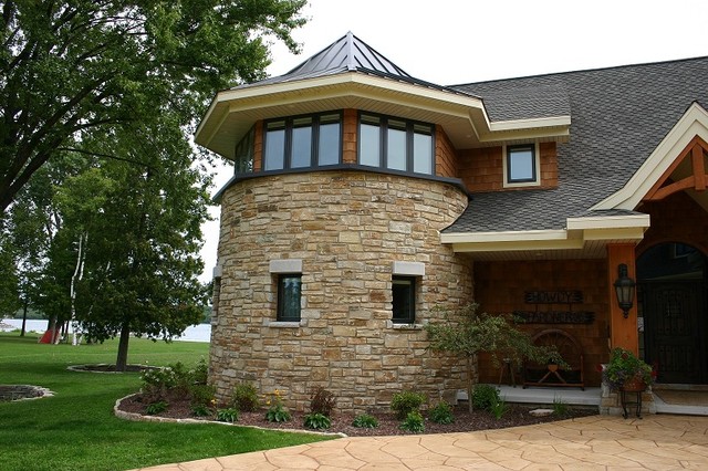 Weathered Edge Limestone Veneer rustic-exterior