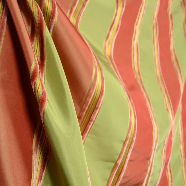 How To Hang Patio Curtains Striped Damask Fabric