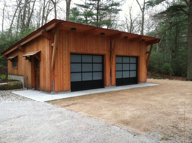 Two Car Garage with Shed Roof