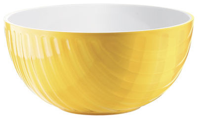 White Mirage serving utensils Salade yellow Bowl, modern utensils serving Yellow  /