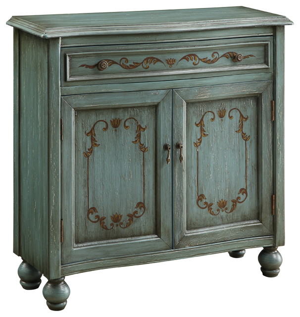 2 Drawer 2 Door Dearington Teal Modern Accent Chests And by Coast to