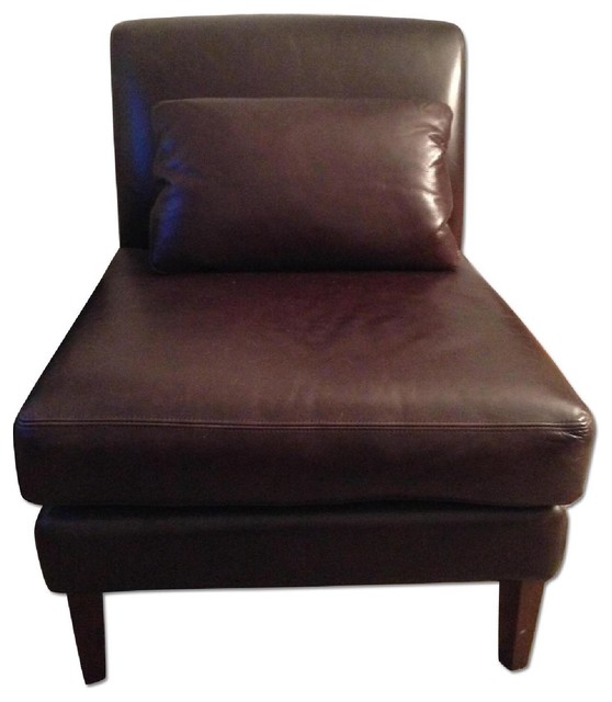 Pottery Barn Leather Slipper Chair armchairsandaccentchairs