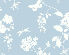 Silhouettes traditional wallpaper