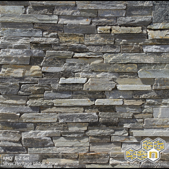 Silver Heritage Ledge Stone™ stacked stone veneer modernsidingand