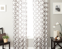 Blindsgalore Signature Drapery Panel: Penrose Sheer Burnout traditional curtains