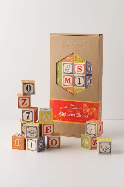 Alphabet Blocks - traditional - kids decor - - by Anthropologie