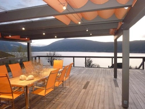 From where was this modern pergola with the retractable ...