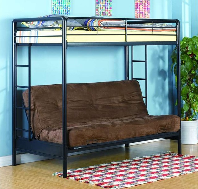 Twin Over Full Futon Loft Bed Contemporary Loft Beds