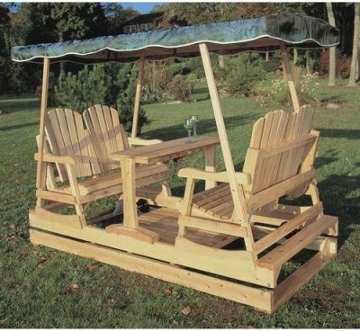 glider outdoor garden swing furniture cedar deluxe rocking double rustic face chairs gliders wood wooden chair canopy table plans patio