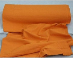 Plain orange color curtain material fabric contemporary-upholstery-fabric