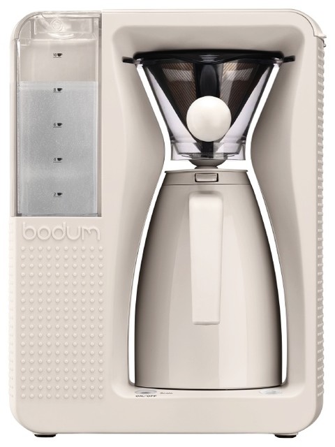 Bodum B. Over Automatic Pour Over Coffee Maker, White - Modern - Coffee And Tea Makers - by Bodum
